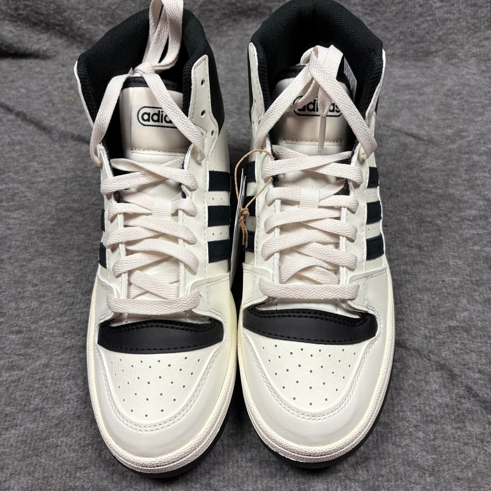 Adidas Break Start Mid Top Women 7.5 Basketball Sneakers White Black Court New - Picture 4 of 16